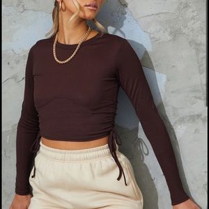 Pretty Little Thing Underbust Drawstring Top